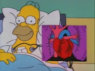 Homer's heart is back to normal and is beating fine.