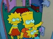 Bart and Lisa open the door...