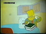 Another twister mouth as Bart wipes milk off his face in the early prototype version.