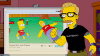 Homer i Bart w Internecie