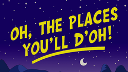 Oh, the Places You'll D'oh! - Title Card