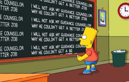 I will not ask my guidance counselor why he couldn't get a better job.