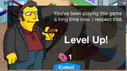 Fit-Fat Tony Tapped Out First Level Up Screen