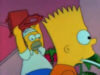 Homer tenta parar Bart