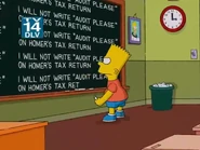 I will not write "audit please" on Homer's tax return.