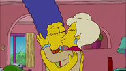 Lindsey kisses Marge