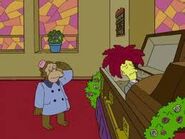 Mr. Teeny at Sideshow Bob's false funeral