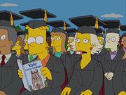 Jenda is surprised when learning that Bart got the Yale scholarship which belonged to Lisa