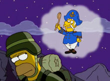 Homer soldado capitão crunch