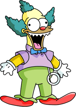 Krusty the clown stuffed toy cheap