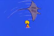 Lisa gets trapped and surrounded by a giant manta ray.