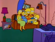 Lying Down Homer couch gag
