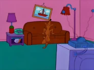 Dancing Santa's Little Helper couch gag