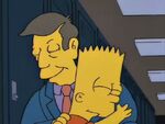 Bart hugging Principal Skinner.