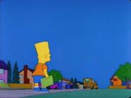 Bart misses the bus in Bart the Murderer.