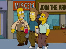 Homer recrutador exercito shopping