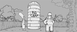  showing  the silo in the backyard in the storyboard included on The Complete Ninth Season DVD.