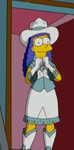 Marge as Major Marge.