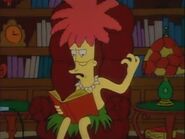 Sideshow Bob reading "The Man in the Iron Mask".