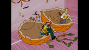 THOH XIX It'sTheGrandPumpkinMilhouse HomerNelsonWillieEscape