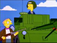 The army tank in Mother Simpson.