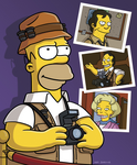 Homer as a tabloid photographer