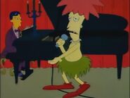 Sideshow Bob singing "Every Time We Say Goodbye".