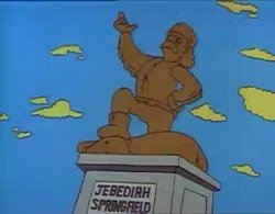 Statua jebediah springfield