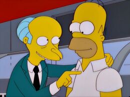 Homer again with Mr.Burns