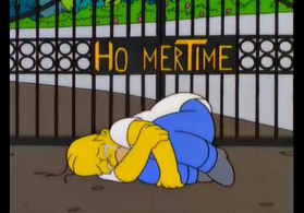 Homer crying