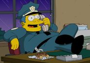 Chief Wiggum in his office