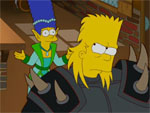 Marge talking to Bart