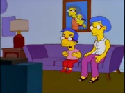 Black rims on the picture on the wall