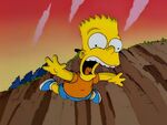 Bart falls nearly to his demise