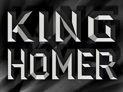 King Homer - Title Card