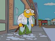 Moleman after getting splashed by a car