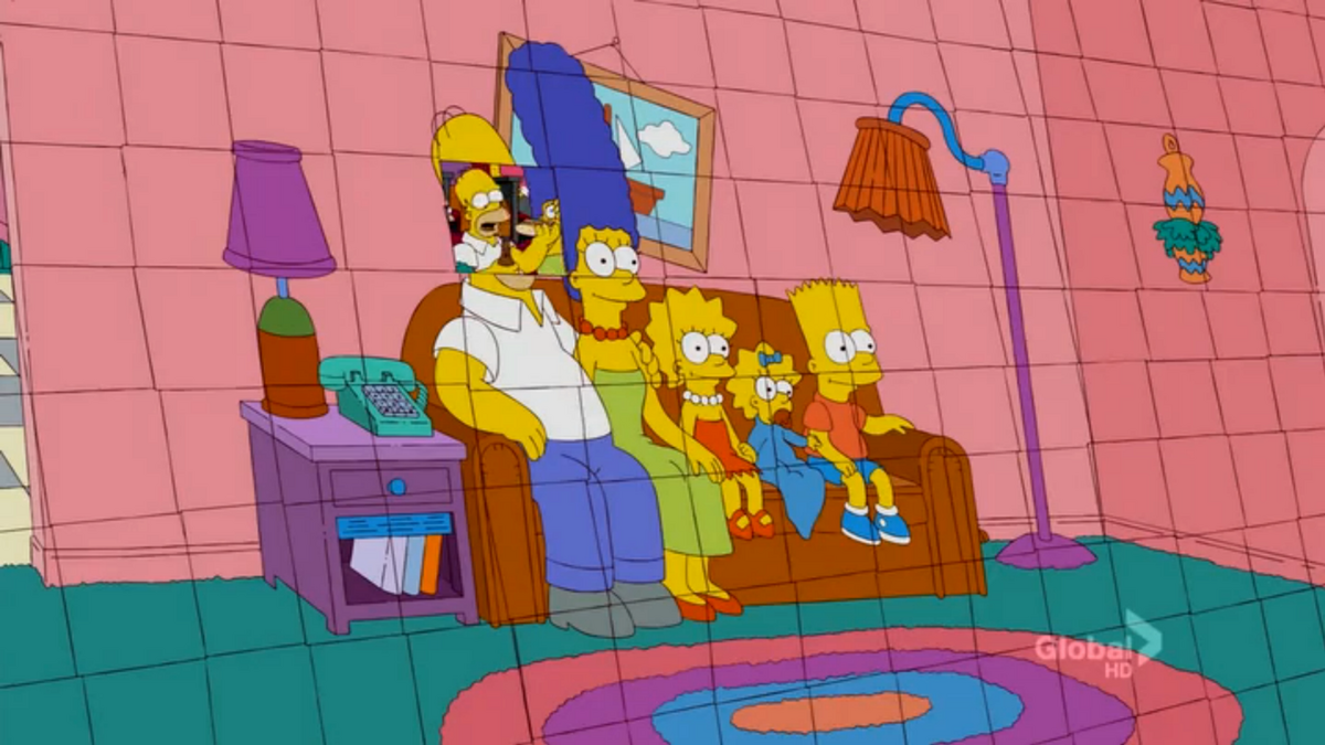 The Simpsons Season 34 Opening Couch Gag Pays Homage to Chrome's T-Rex Game - CNET