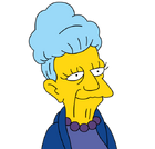 Agnes Skinner (at the window of Simpsons' house)