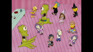 Nina dancing in a "The Peanuts"-like way in Treehouse of Horror XIX