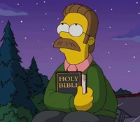 Ned trzymający Biblię