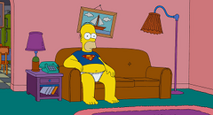  sitting on his couch in a Superman t-shirt and briefs in the teaser trailer that debuted on March 31, 2006.