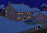 A decoração da casa dos Simpsons...