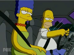 Marge Simpson with Homer Simpson