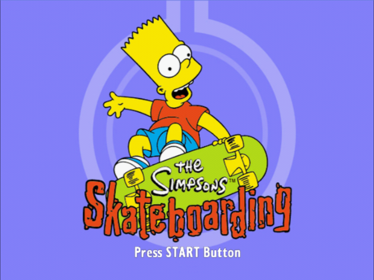 The Simpson's Skateboarding - PlayStation 2: Video Games 