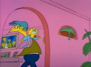 Maggie wants to stay with Bart and Lisa to watch "The Happy Little Elves".