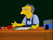 Moe as a substitute teacher at Springfield Elementary