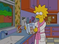 Lisa reading the Yale's Course Catalogue