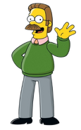 the human form of Devil Flanders Ned Flanders