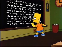 MargeSimpsonInScreamingYellowHonkersChalkboardGag