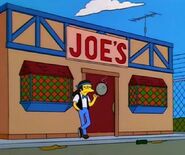 Shelbyville version of Moe's tavern.(Joe's tavern)